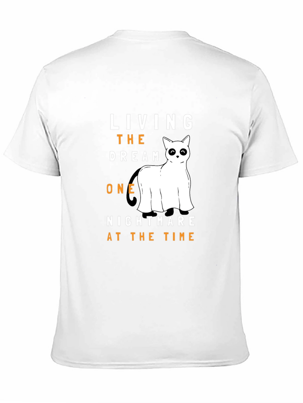 Living the Dream Ghost Cat T-Shirt