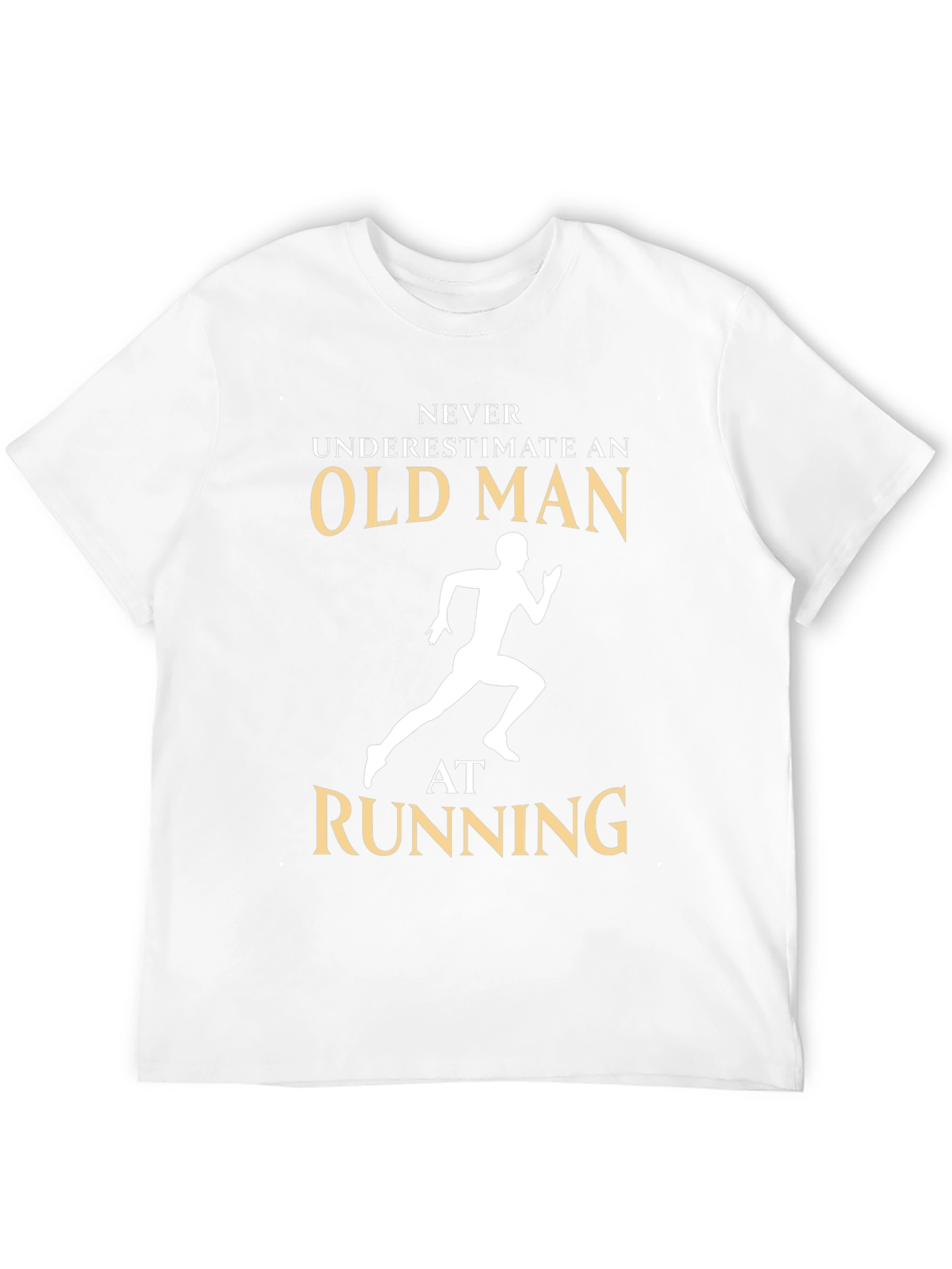 Never Underestimate an Old Man Running T-Shirt