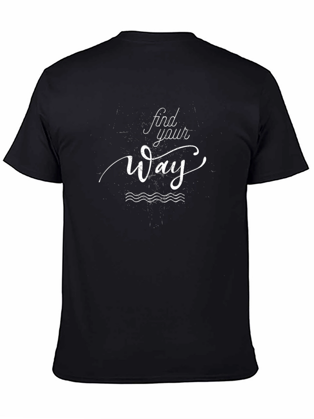 Find Your Way Graphic Tee - Black Cotton T-Shirt