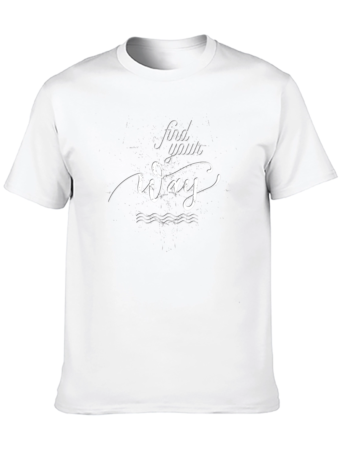 Find Your Way Graphic Tee - Black Cotton T-Shirt