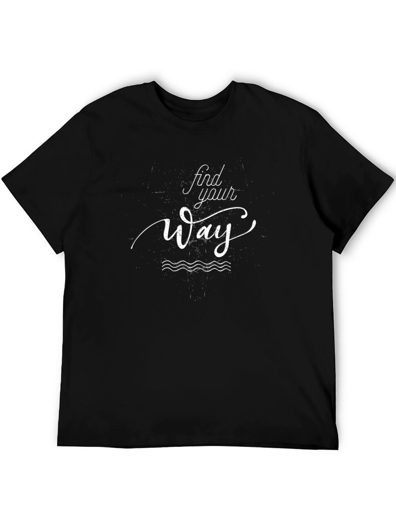 Find Your Way Graphic Tee - Black Cotton T-Shirt