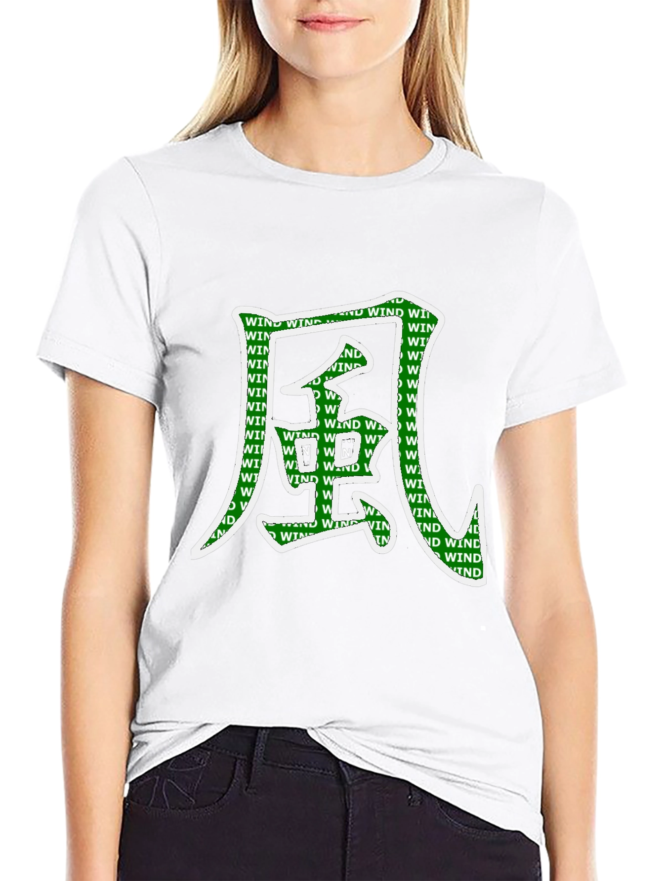 Wind Kanji Graphic T-Shirt