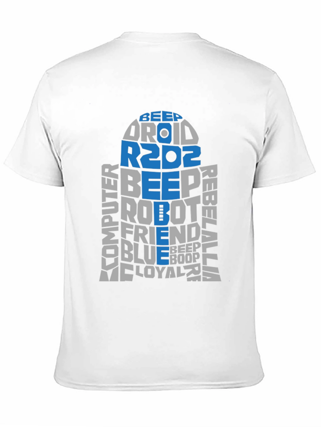 Star Wars R2D2 Word Art T-Shirt