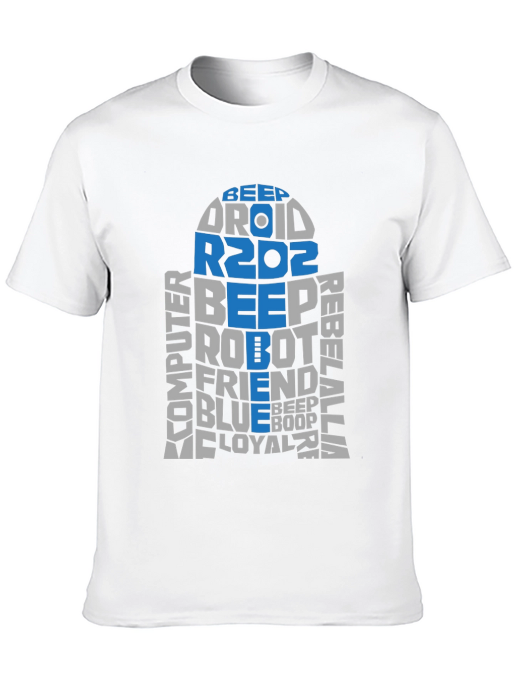 Star Wars R2D2 Word Art T-Shirt