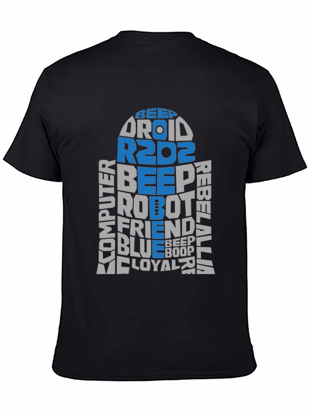Star Wars R2D2 Word Art T-Shirt