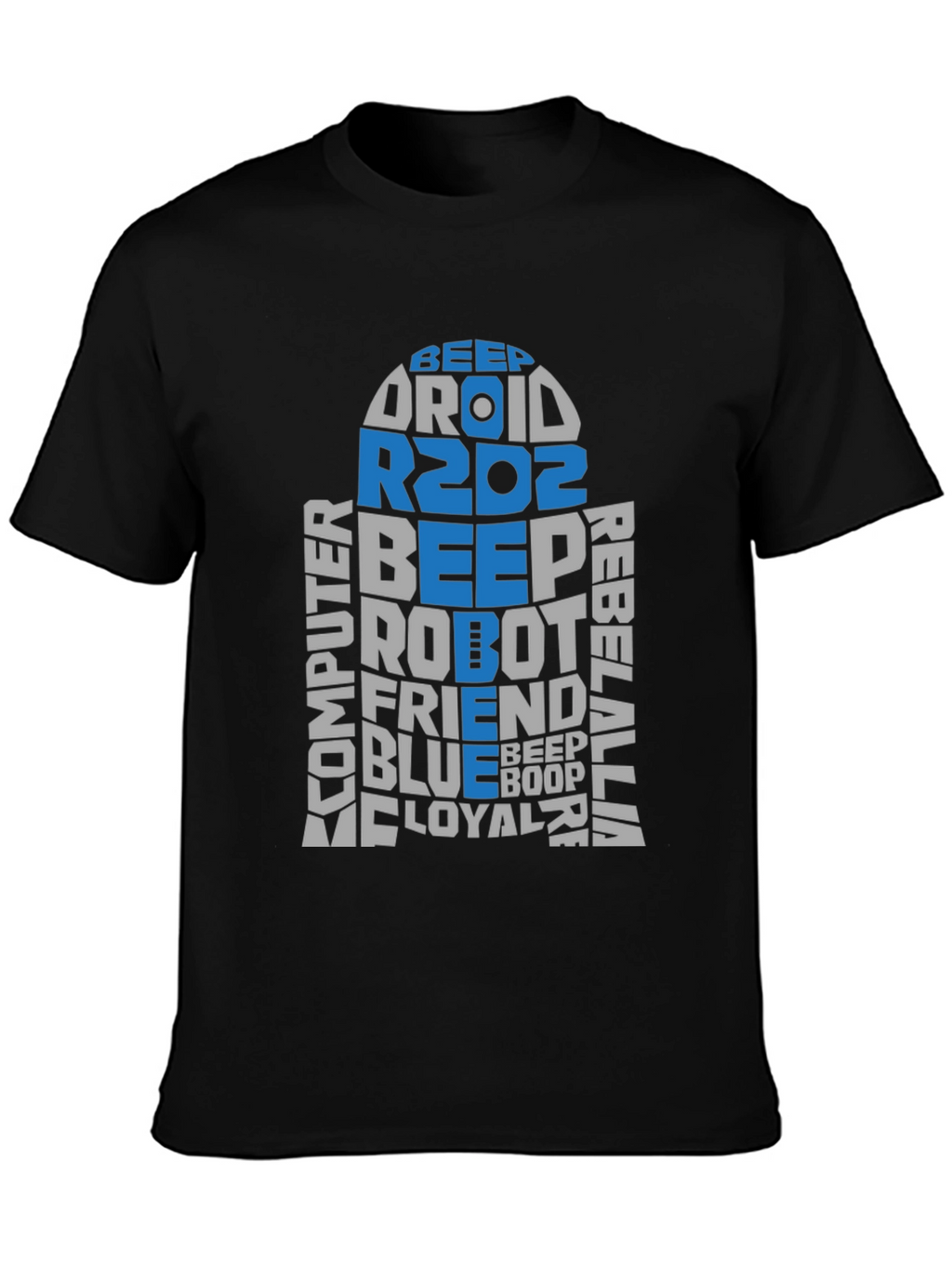 Star Wars R2D2 Word Art T-Shirt