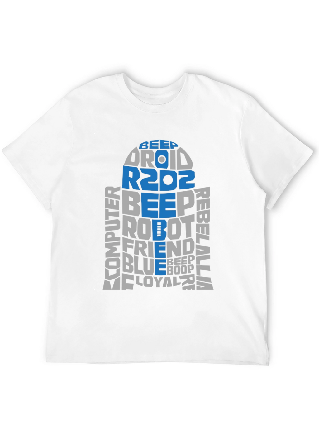 Star Wars R2D2 Word Art T-Shirt