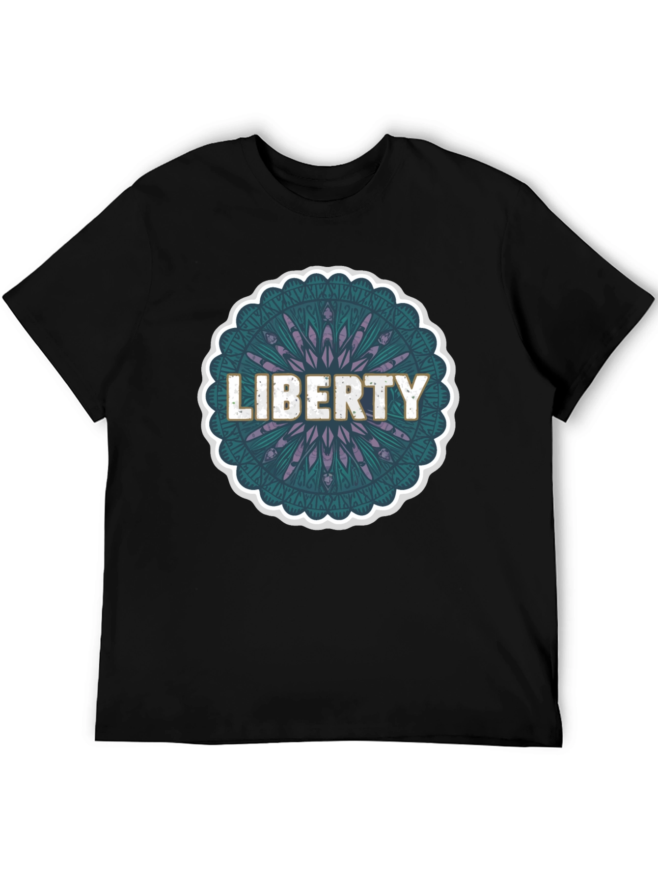 Liberty Mandala Graphic Tee - Modern Style