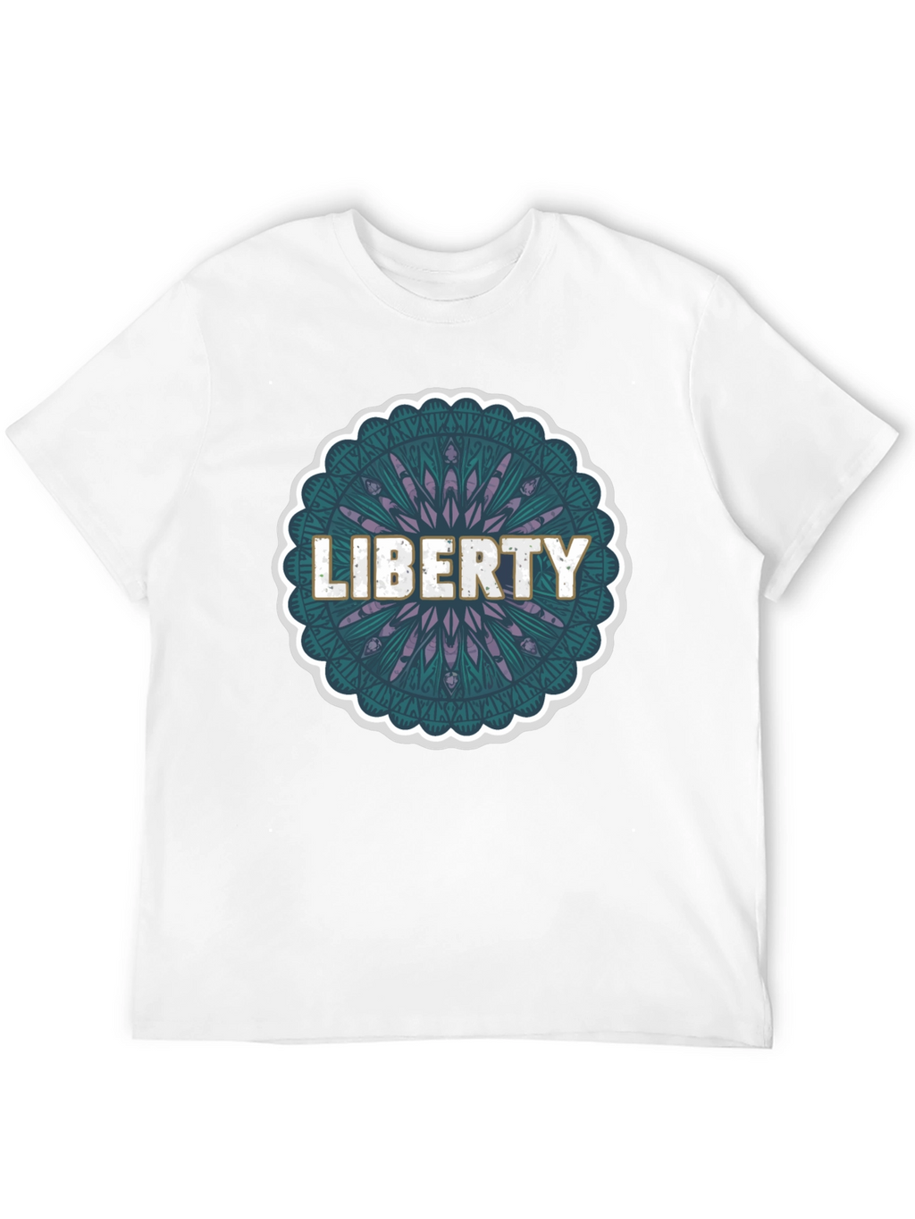 Liberty Mandala Graphic Tee - Modern Style