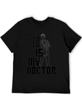 10 is My Doctor Graphic Tee - Black