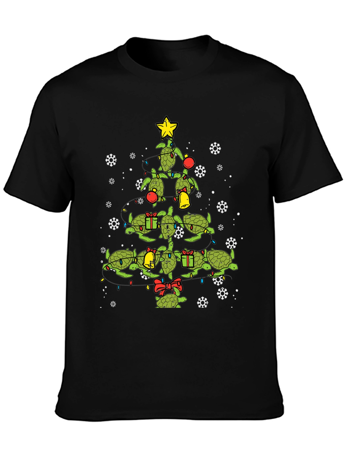 Turtle Christmas Tree T-Shirt - Holiday Gift