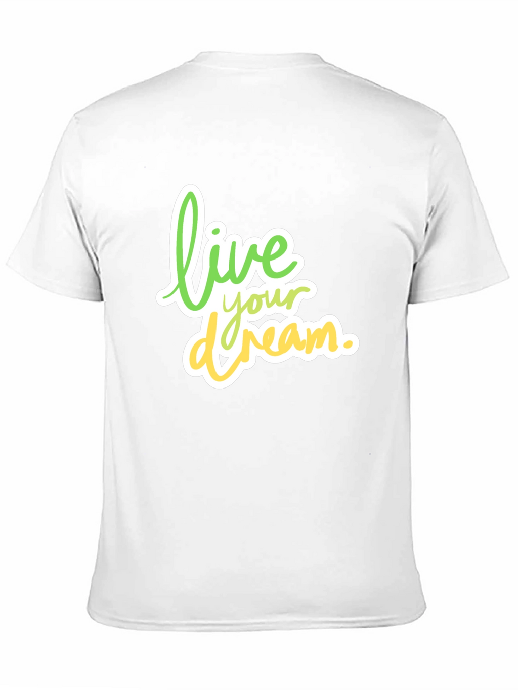 Live Your Dream Black Cotton Tee