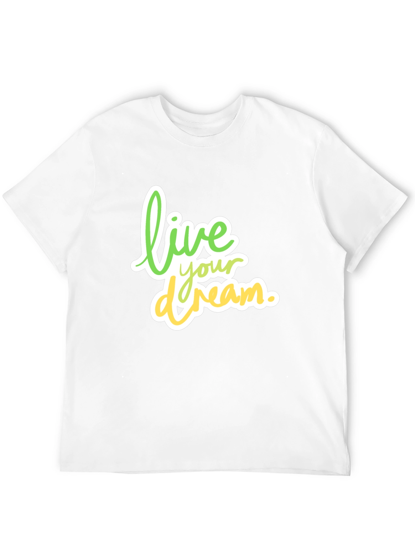 Live Your Dream Black Cotton Tee