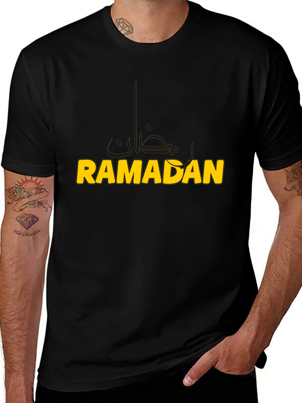 Ramadan Mubarak Black T-Shirt