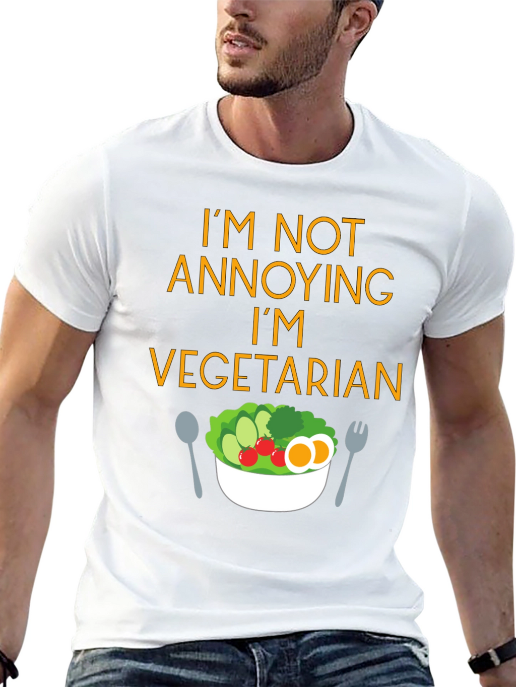 Funny Vegetarian T-Shirt - Im Not Annoying