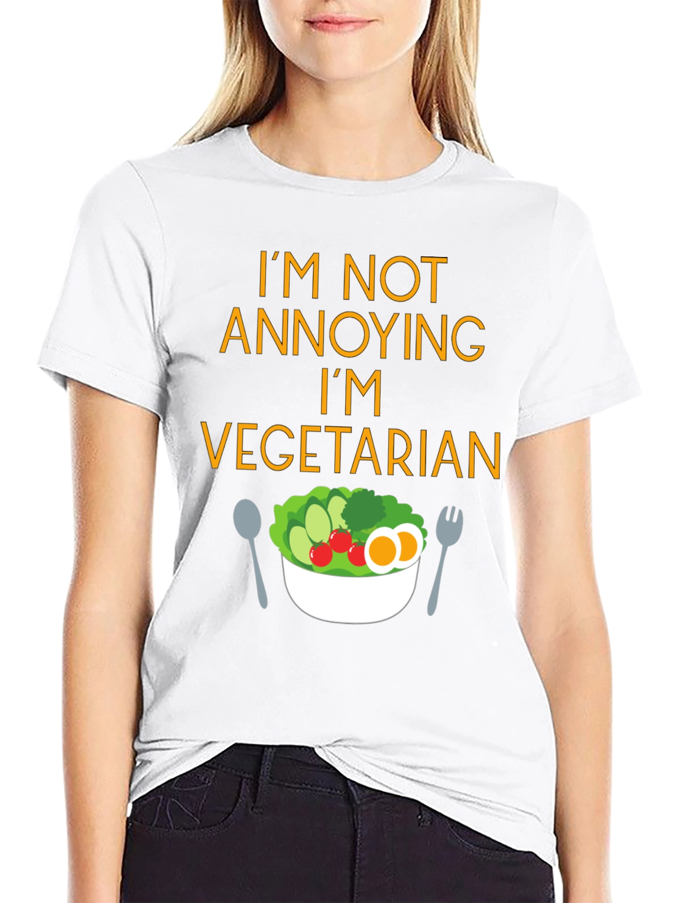 Funny Vegetarian T-Shirt - Im Not Annoying