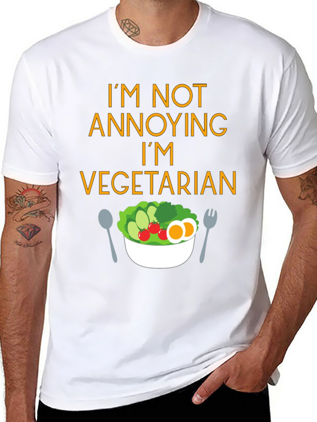 Funny Vegetarian T-Shirt - Im Not Annoying