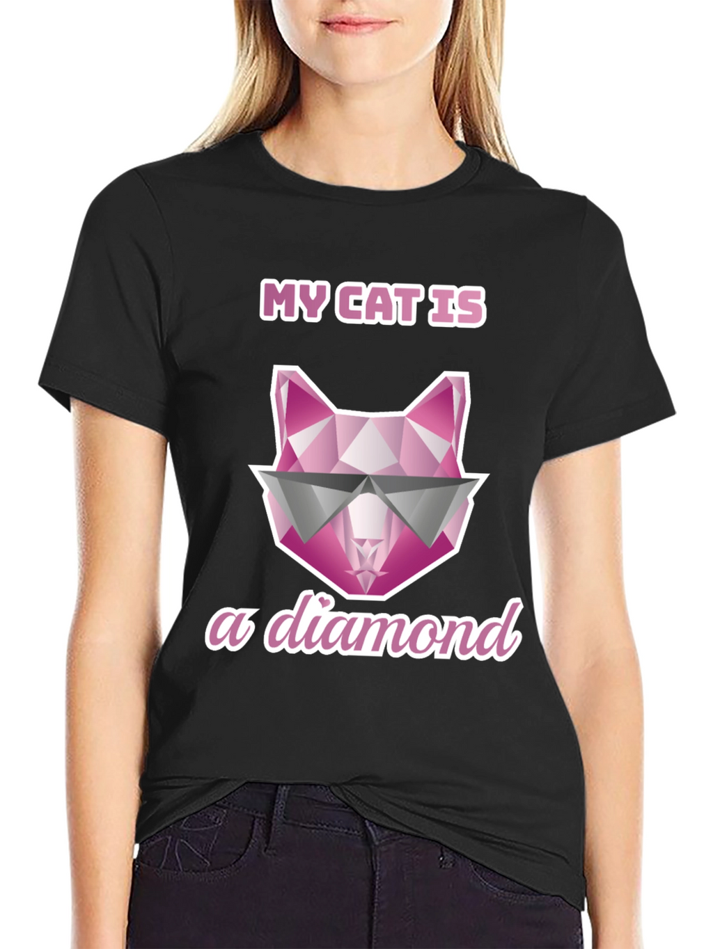 My Cat Is A Diamond Graphic Tee