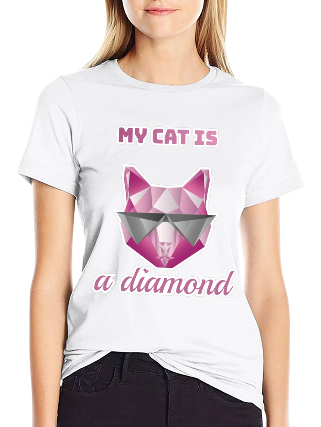 My Cat Is A Diamond Graphic Tee