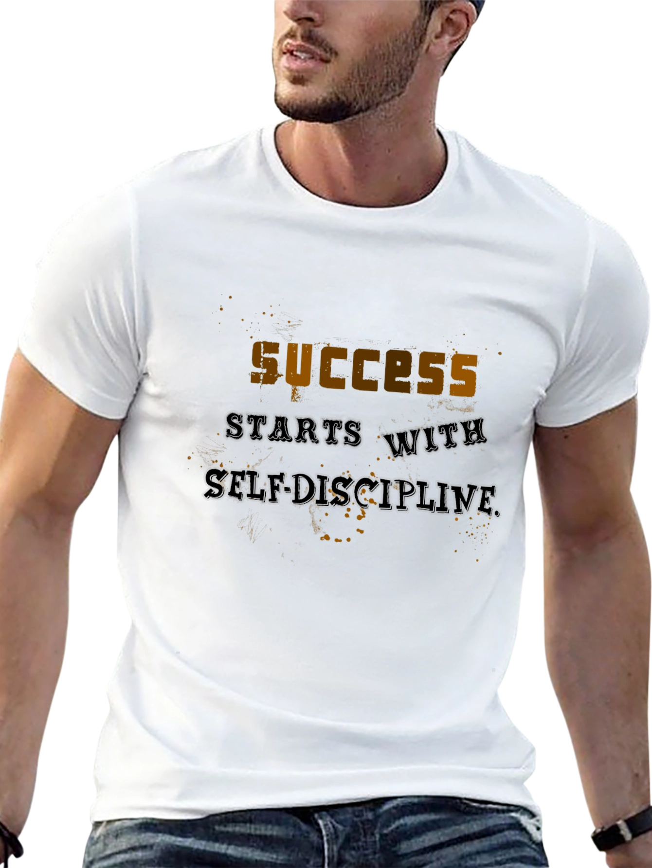 Success Starts With Self Discipline Graphic T-Shirt