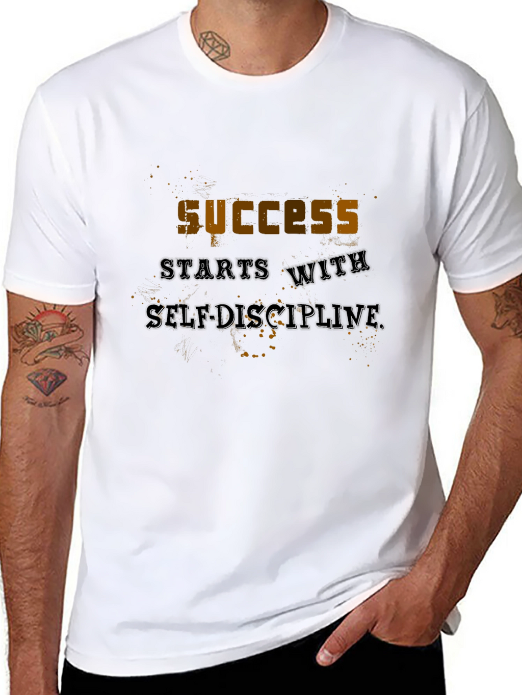 Success Starts With Self Discipline Graphic T-Shirt