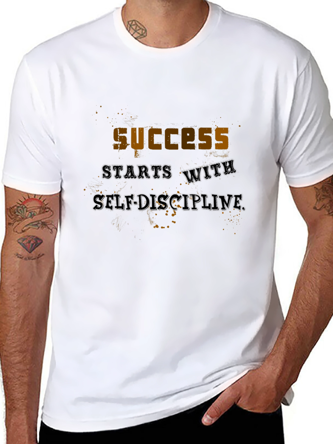 Success Starts With Self Discipline Graphic T-Shirt