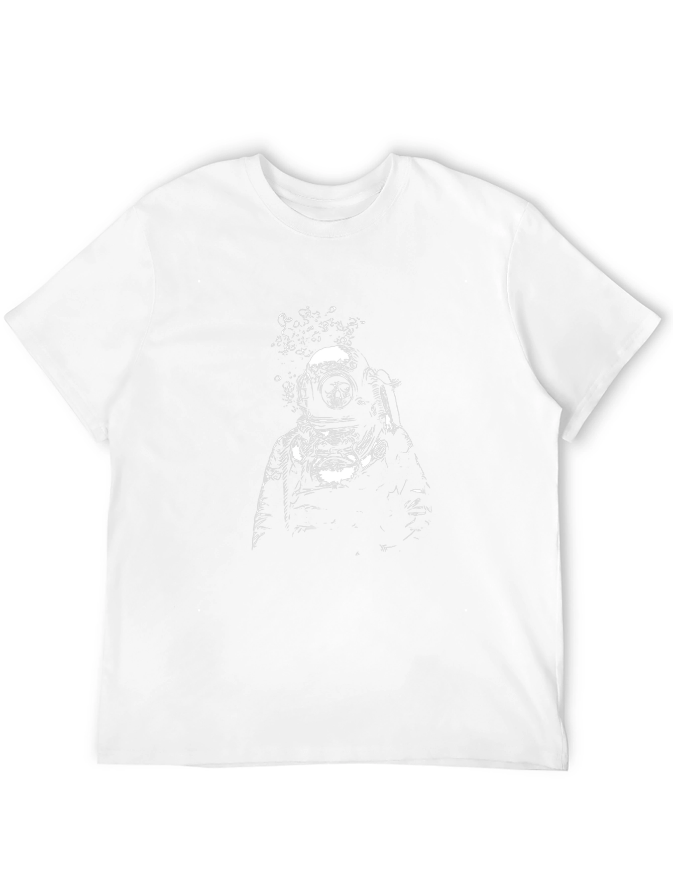 Diver Skull Black T-Shirt - Unique Graphic Tee