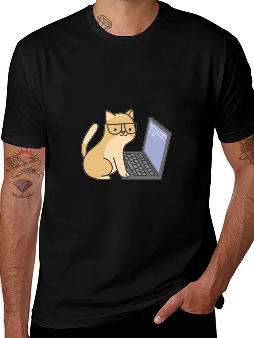 Cat Programmer T-Shirt - Cute & Geeky