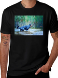 Dog in Water Graphic T-Shirt