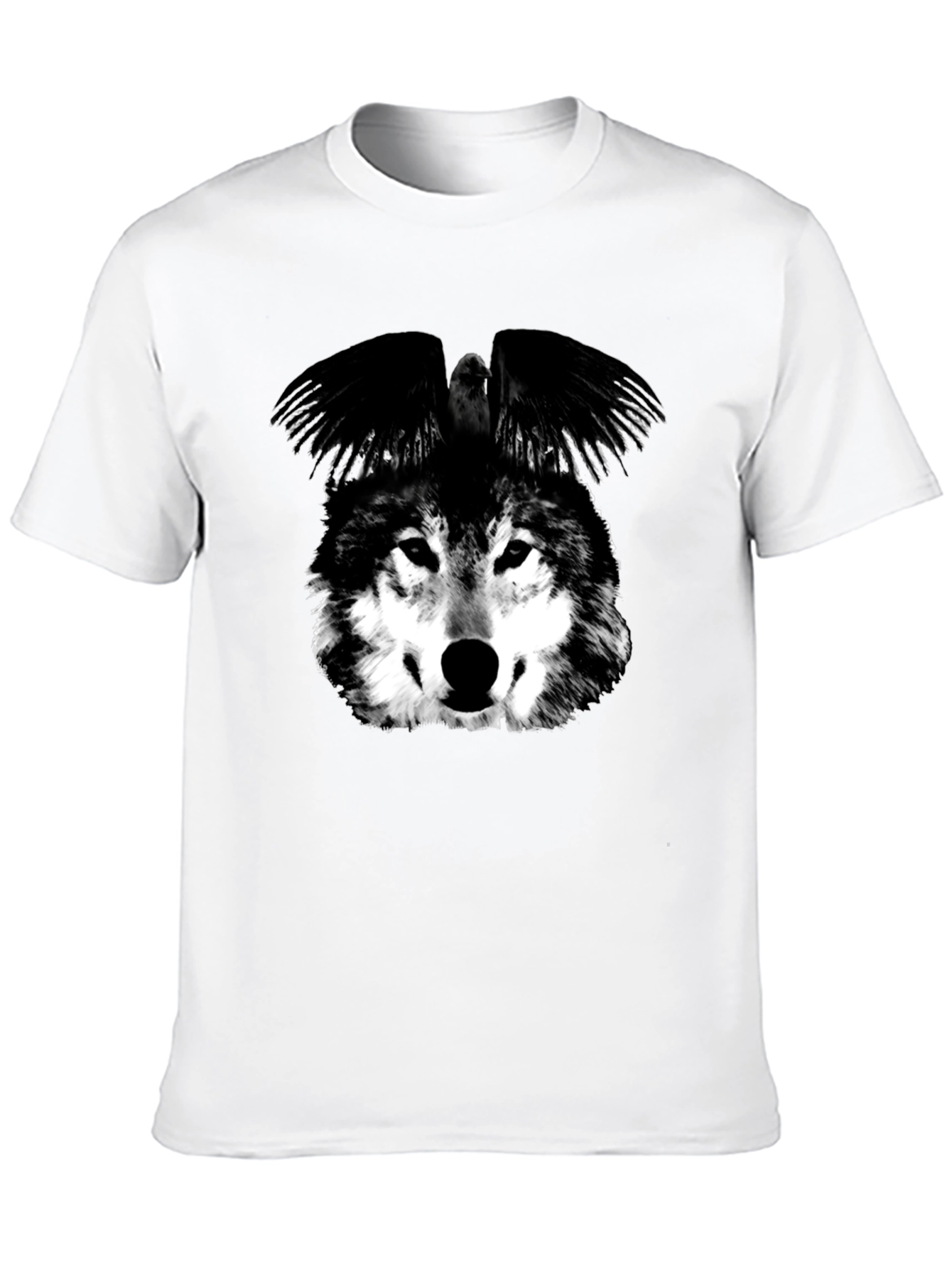 Wolf & Raven Graphic T-Shirt - Black
