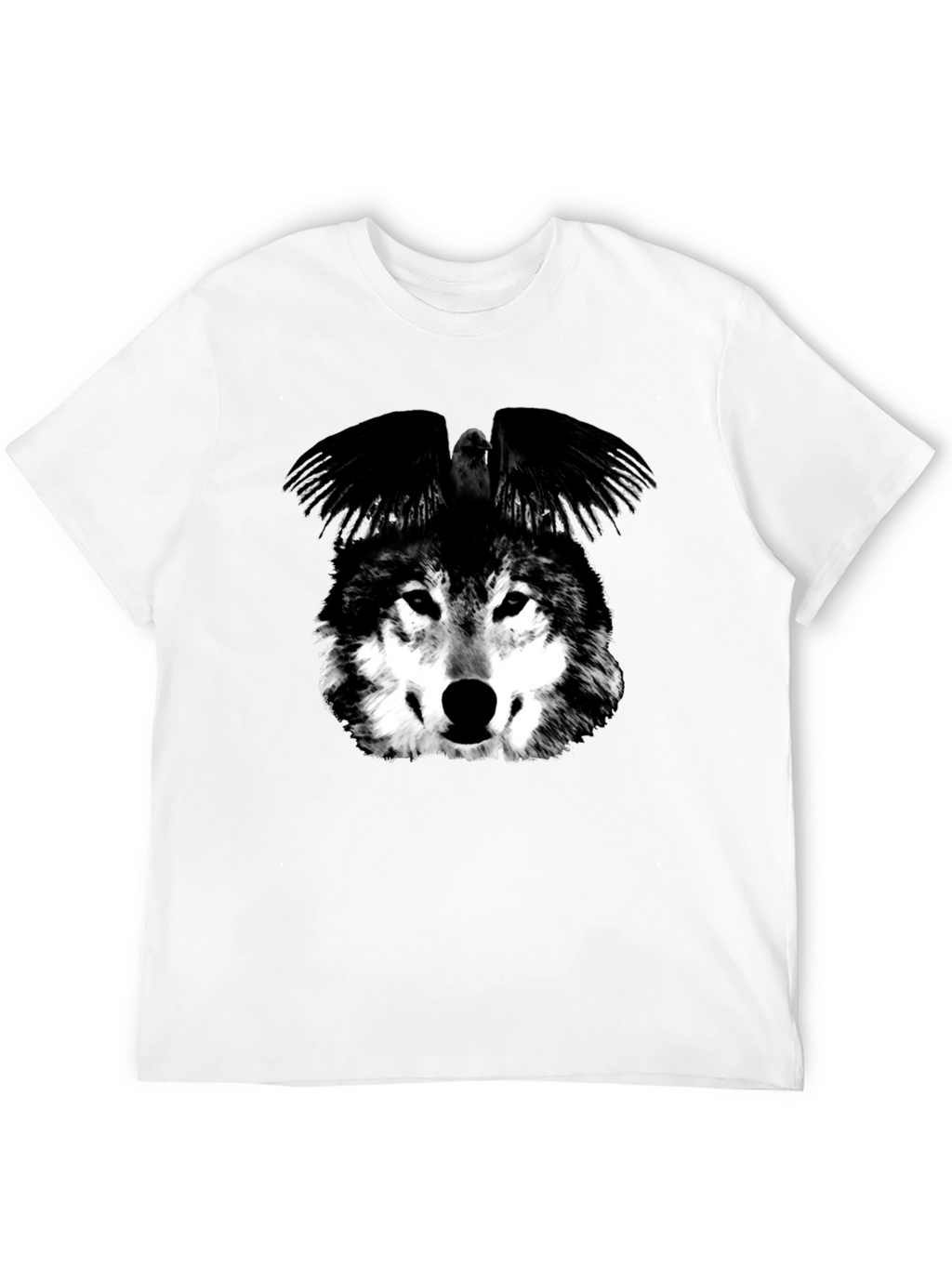 Wolf & Raven Graphic T-Shirt - Black