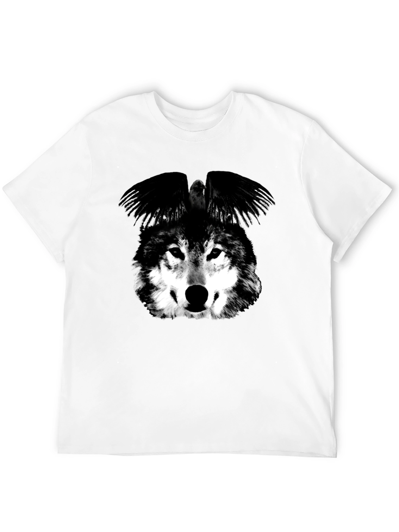 Wolf & Raven Graphic T-Shirt - Black