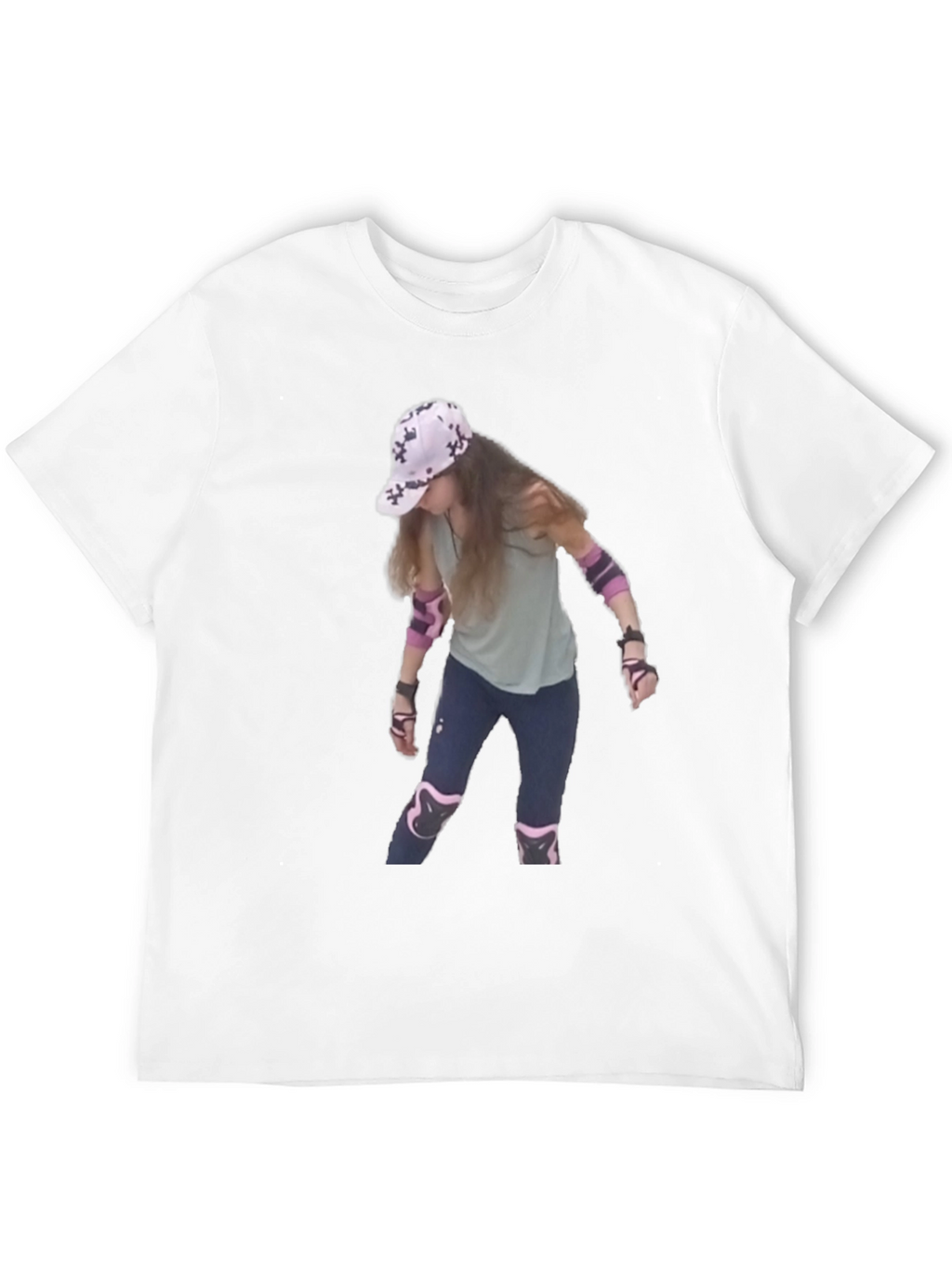 Cool T-Shirt with Roller Skater Print