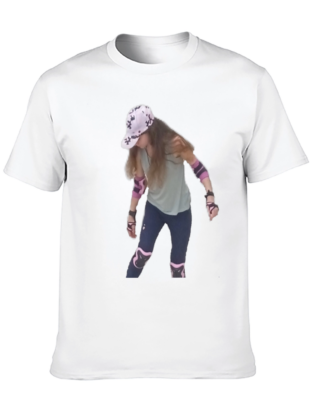 Cool T-Shirt with Roller Skater Print