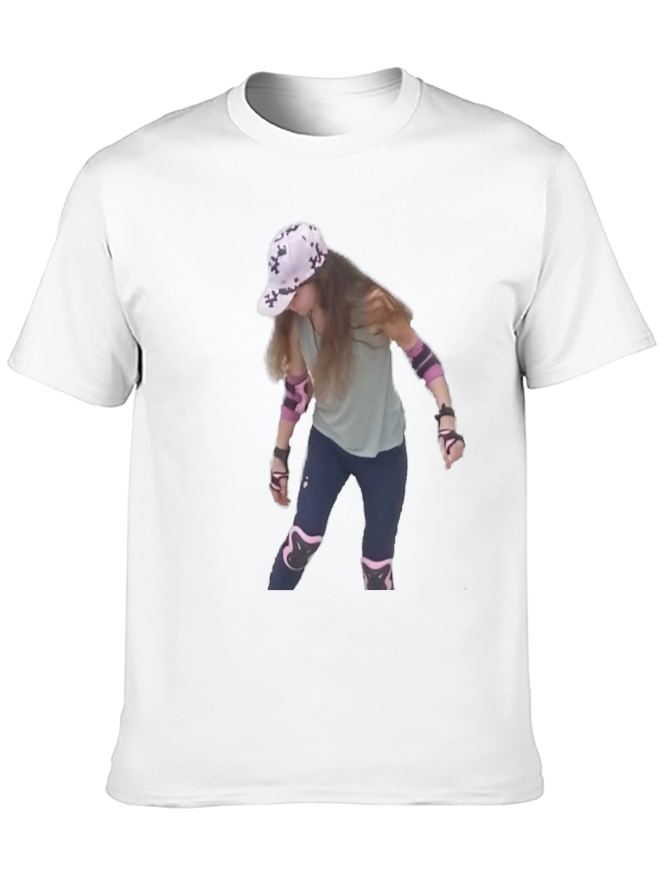 Cool T-Shirt with Roller Skater Print