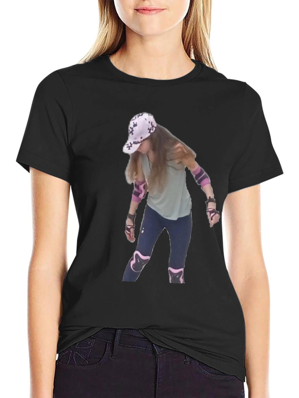 Cool T-Shirt with Roller Skater Print