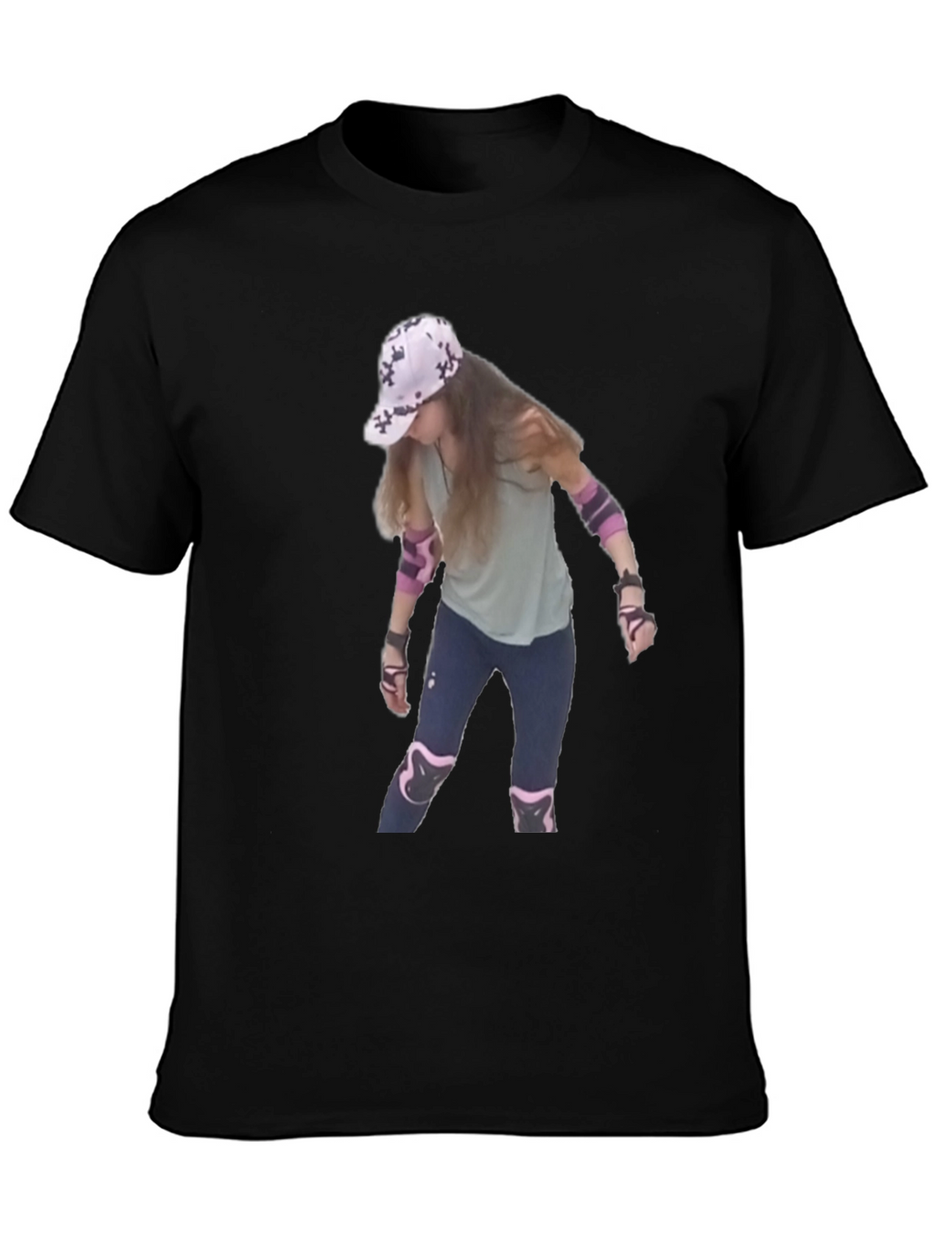 Cool T-Shirt with Roller Skater Print