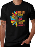 Biden Harris Sunflower Graphic Tee
