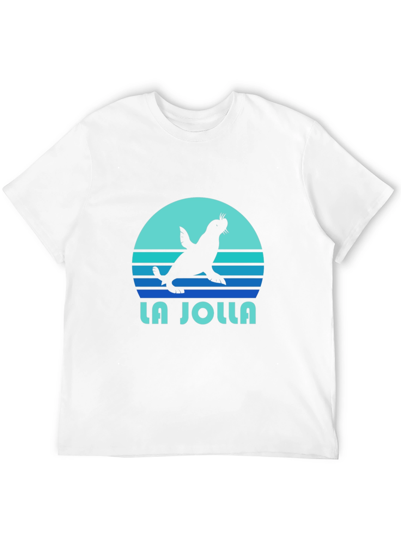 La Jolla Seal Graphic Tee - Soft Cotton T-Shirt