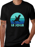 La Jolla Seal Graphic Tee - Soft Cotton T-Shirt