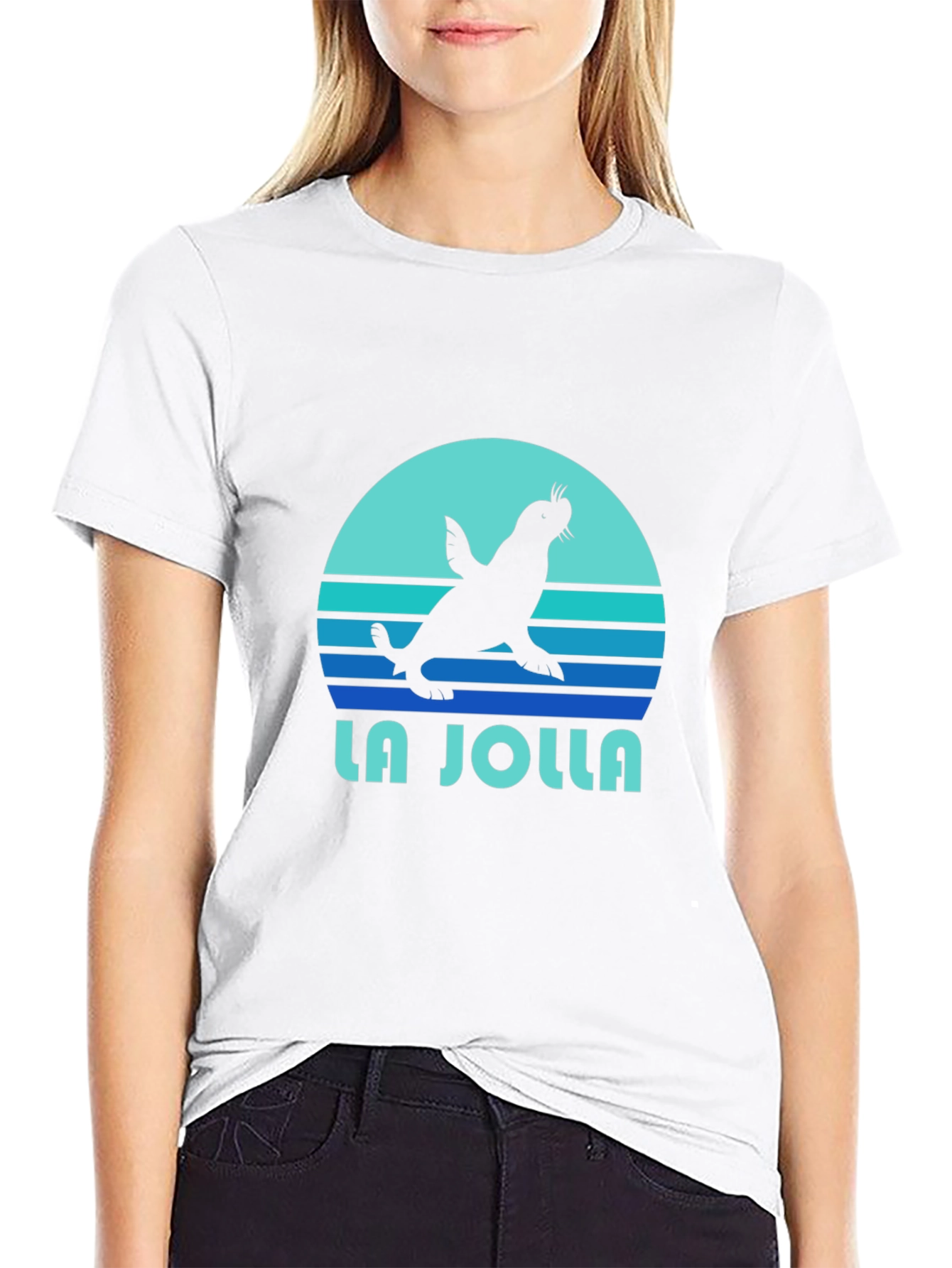 La Jolla Seal Graphic Tee - Soft Cotton T-Shirt
