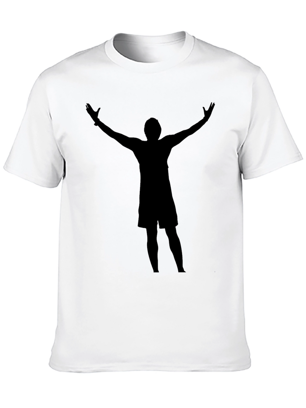 Silhouette Graphic Tee - Black Crew Neck