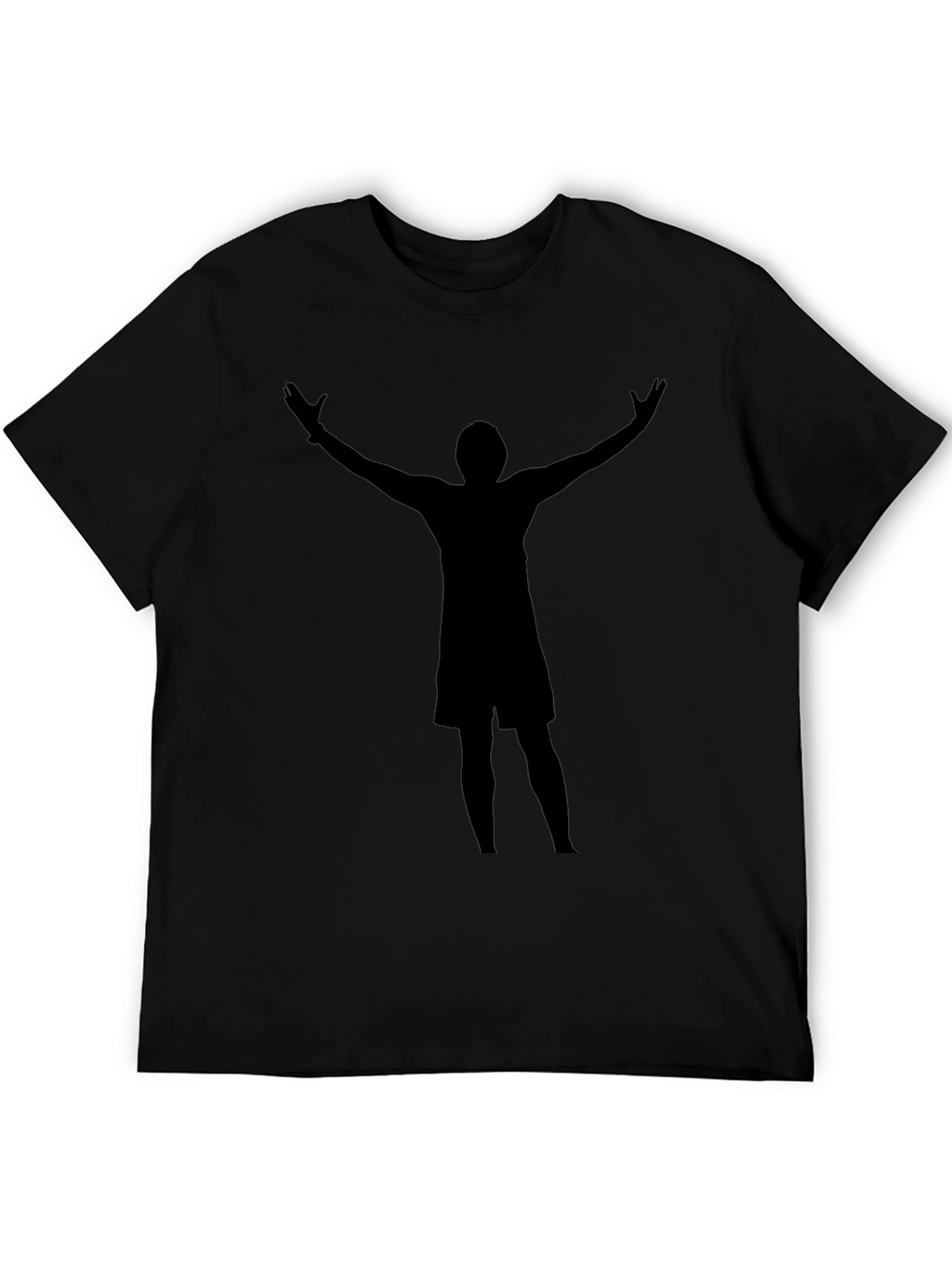 Silhouette Graphic Tee - Black Crew Neck
