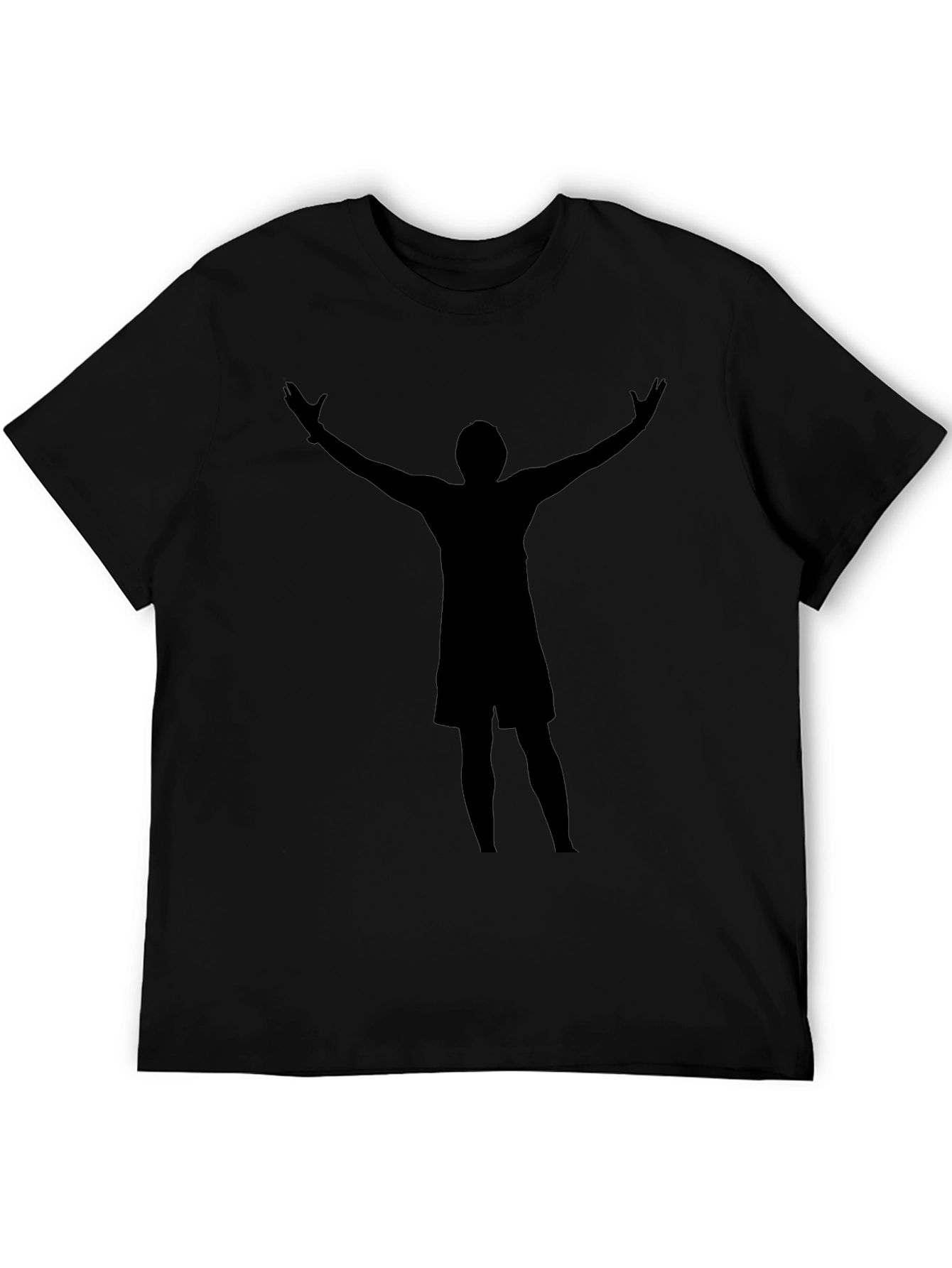 Silhouette Graphic Tee - Black Crew Neck