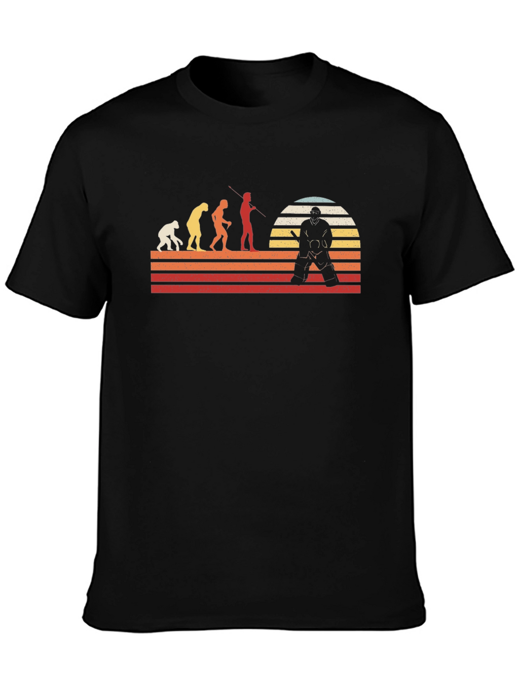 Hockey Evolution T-Shirt - Retro Style