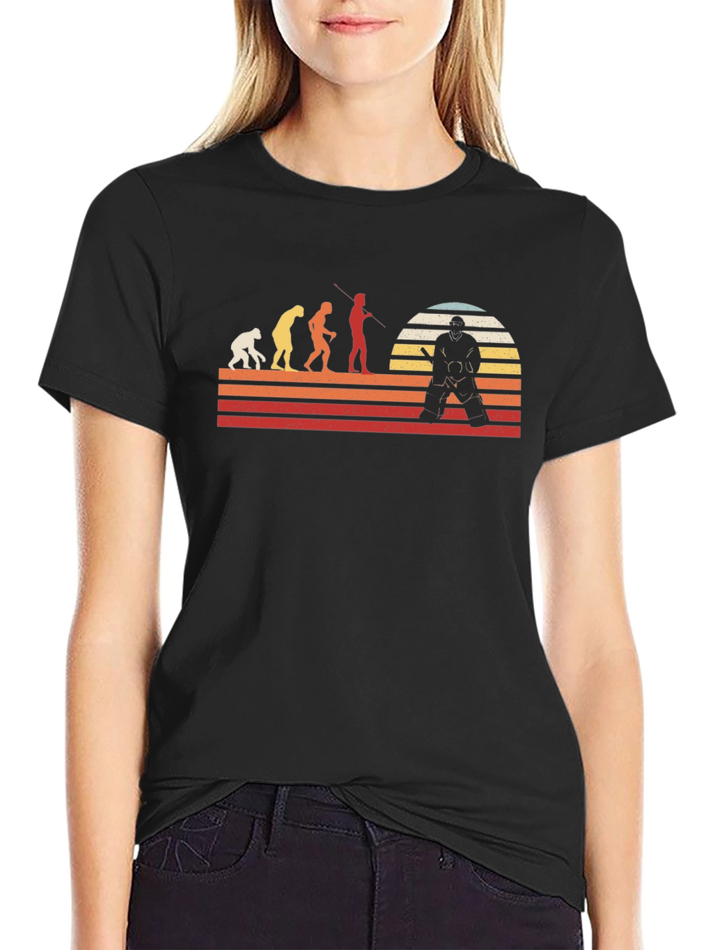 Hockey Evolution T-Shirt - Retro Style