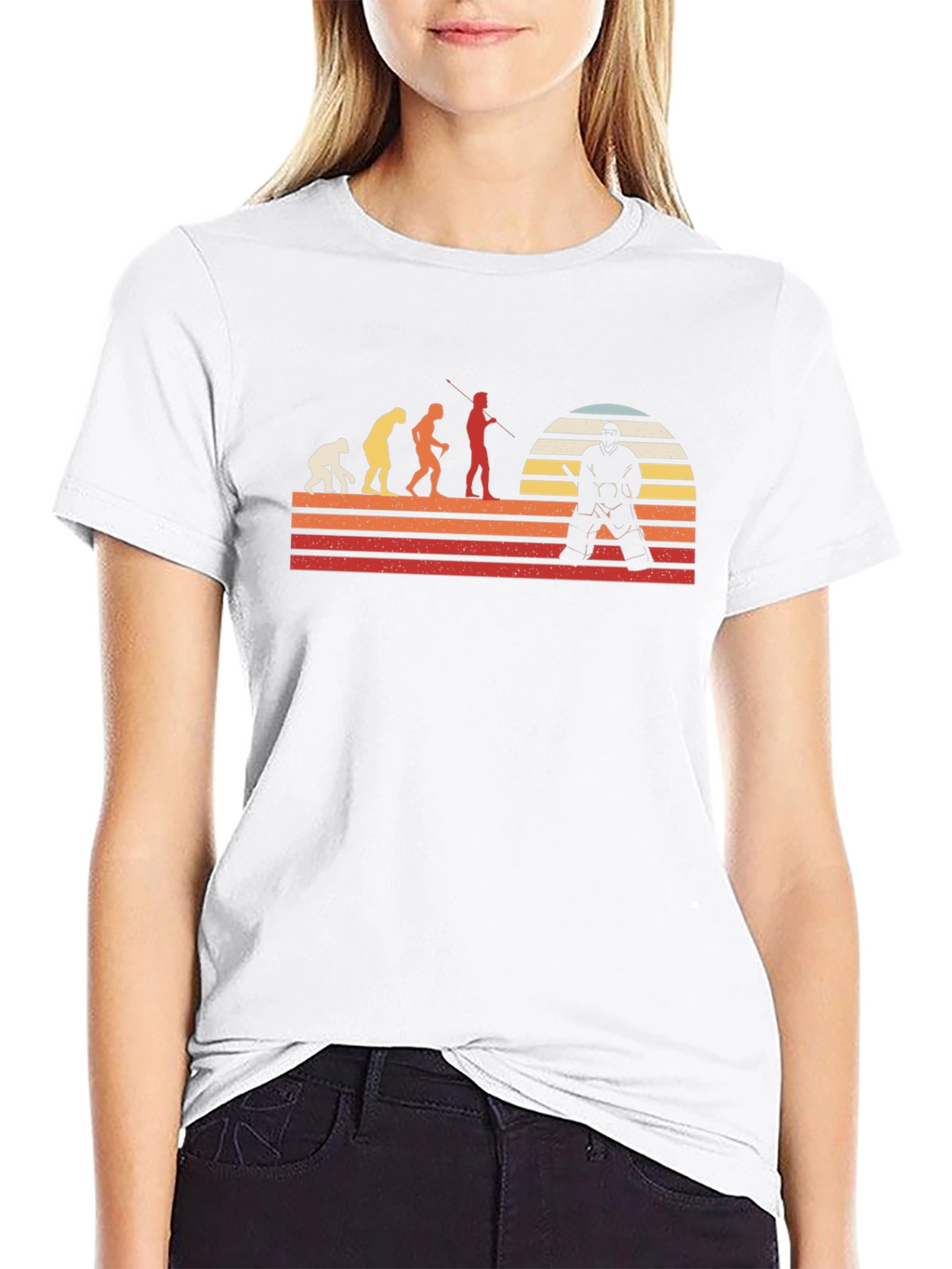 Hockey Evolution T-Shirt - Retro Style