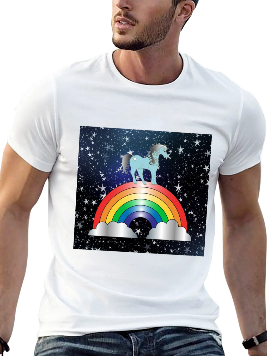 Rainbow Unicorn Galaxy T-Shirt