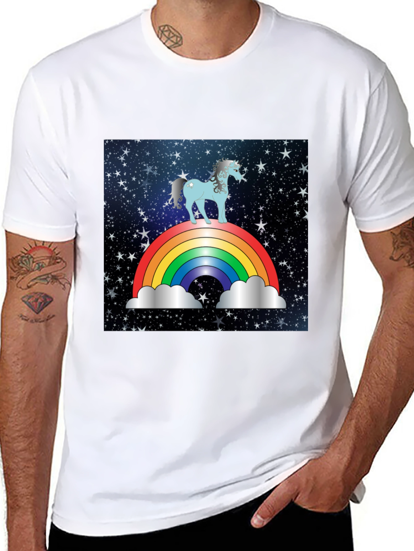 Rainbow Unicorn Galaxy T-Shirt
