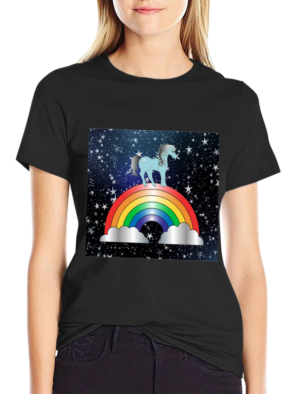 Rainbow Unicorn Galaxy T-Shirt
